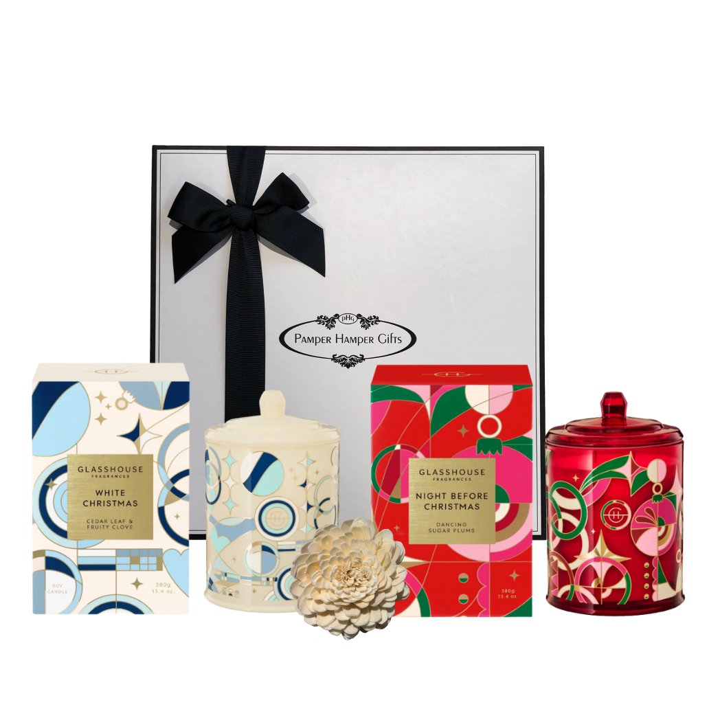 Candle Duo White Christmas Pamper Hamper