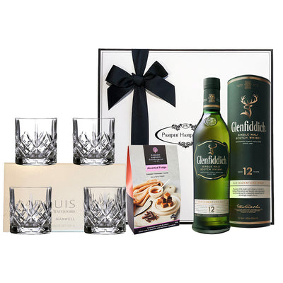 Corporate hamper with Glenfiddich Scotch Whisky