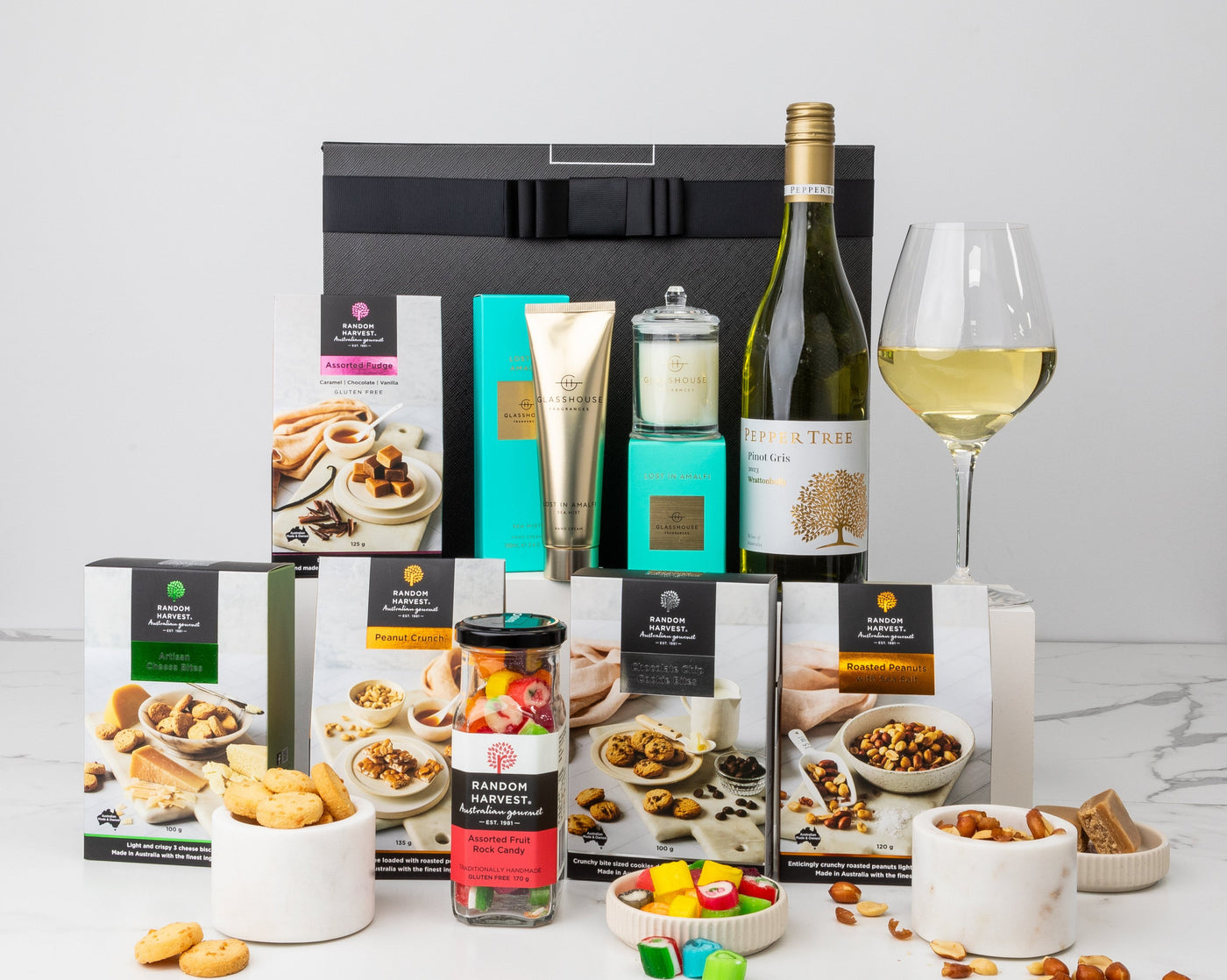 Lost in Amalfi Glasshouse & White Wine Hamper