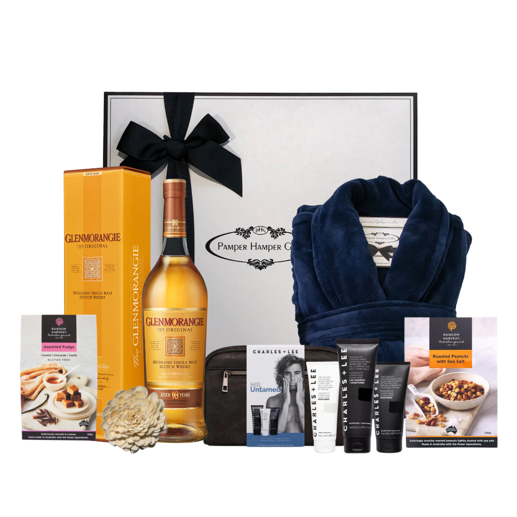 Luxury Pamper Hamper for Him with Whisky