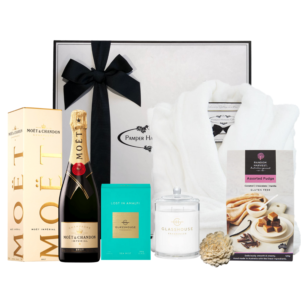 Mini Moët & Fudge Pamper Hamper 