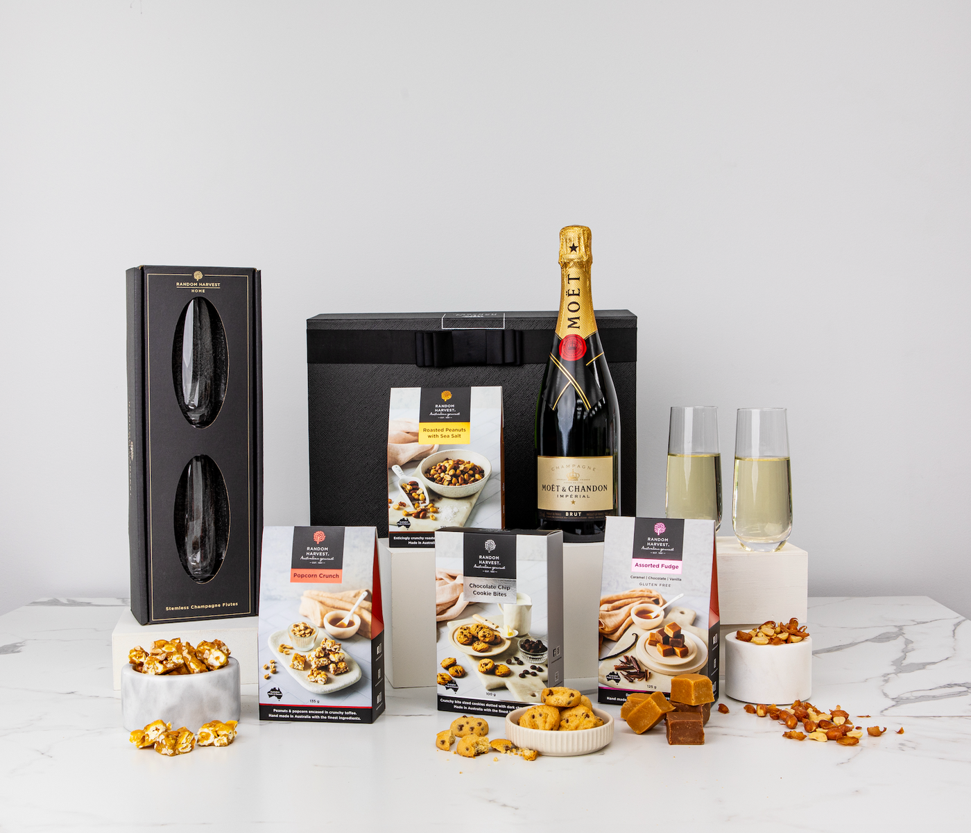 Celebrations Moet Hamper with Champagne Flutes