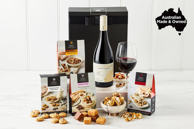 Pamper Hamper Gifts Red Wine With Treats Hamper